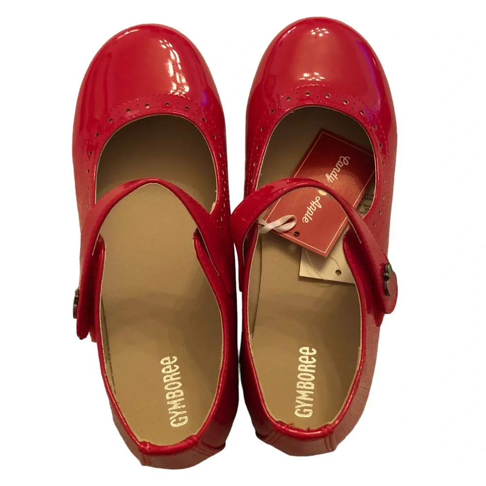 Retired Gymboree Candy Apple Patent Leather Mary Janes size 3